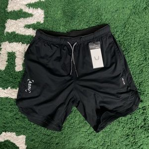 ASRV silver lite shorts black